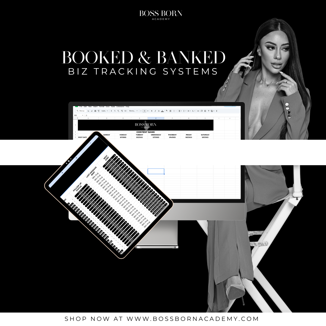 Booked & Banked – Beauty Biz Systems Bundle (Editable Templates)