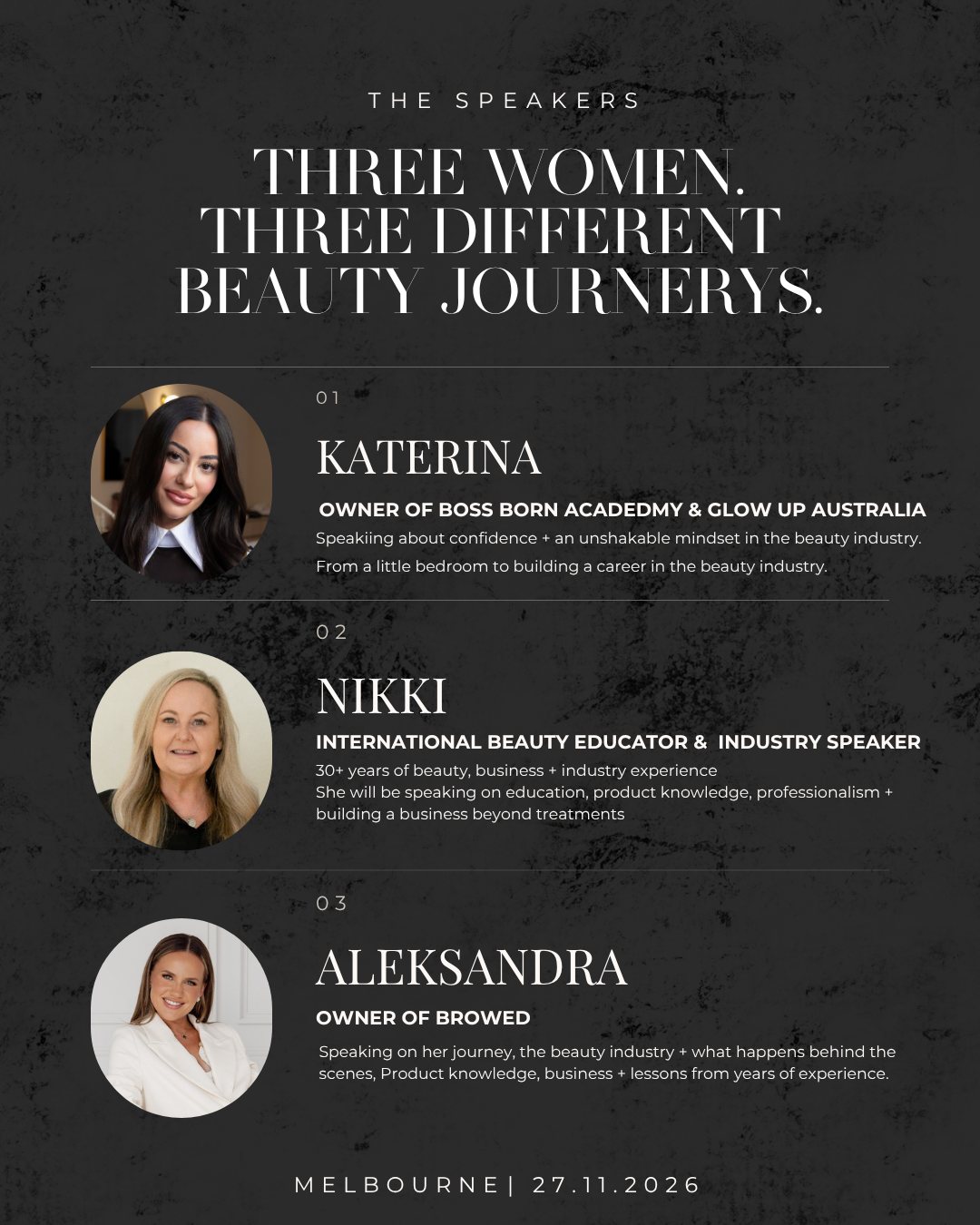 THE BROW CULT MASTERCLASS - MELBOURNE